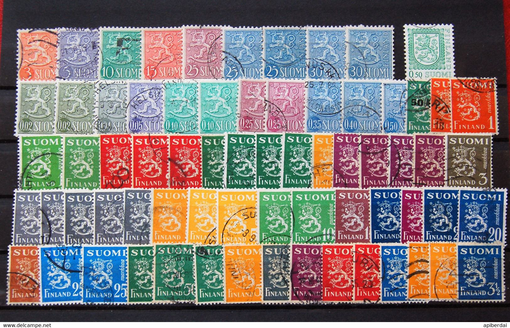 Finlande Suomi - Accumulation Of 74 Stamps Used - Collezioni