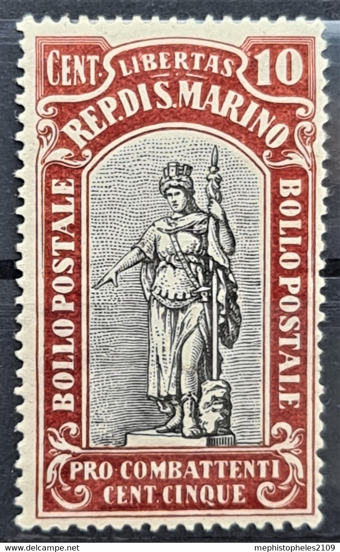 SAN MARINO 1918 - MNH - Sc# B5 - 10c - Ongebruikt