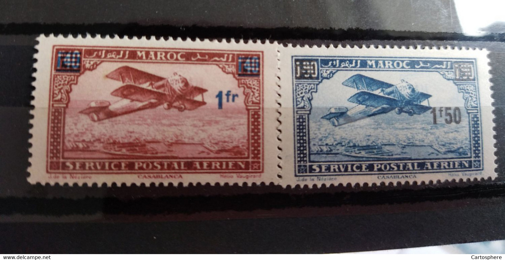 MAROC PA32/33** Timbres De 1922-27 Surchargés 1931 - Airmail