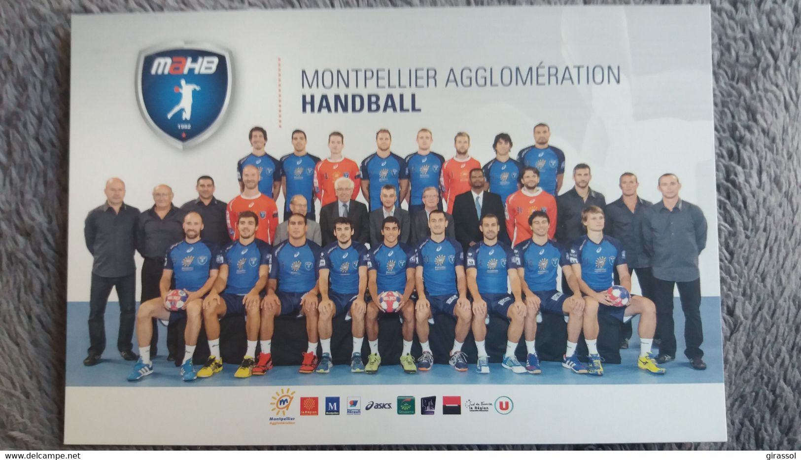 CPM MONTPELLLIER AGGLOMERATION EQUIPE DE HANDBALL  NOM DES JOUEURS AU DOS - Handball