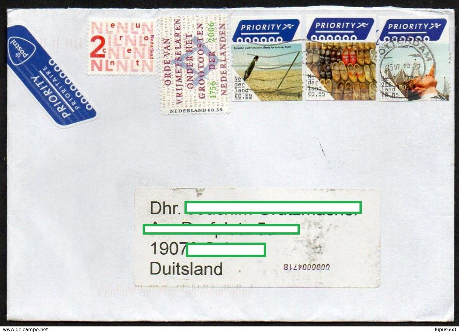 Niederlande 2018 Brief/letter ; Different Themes - Storia Postale