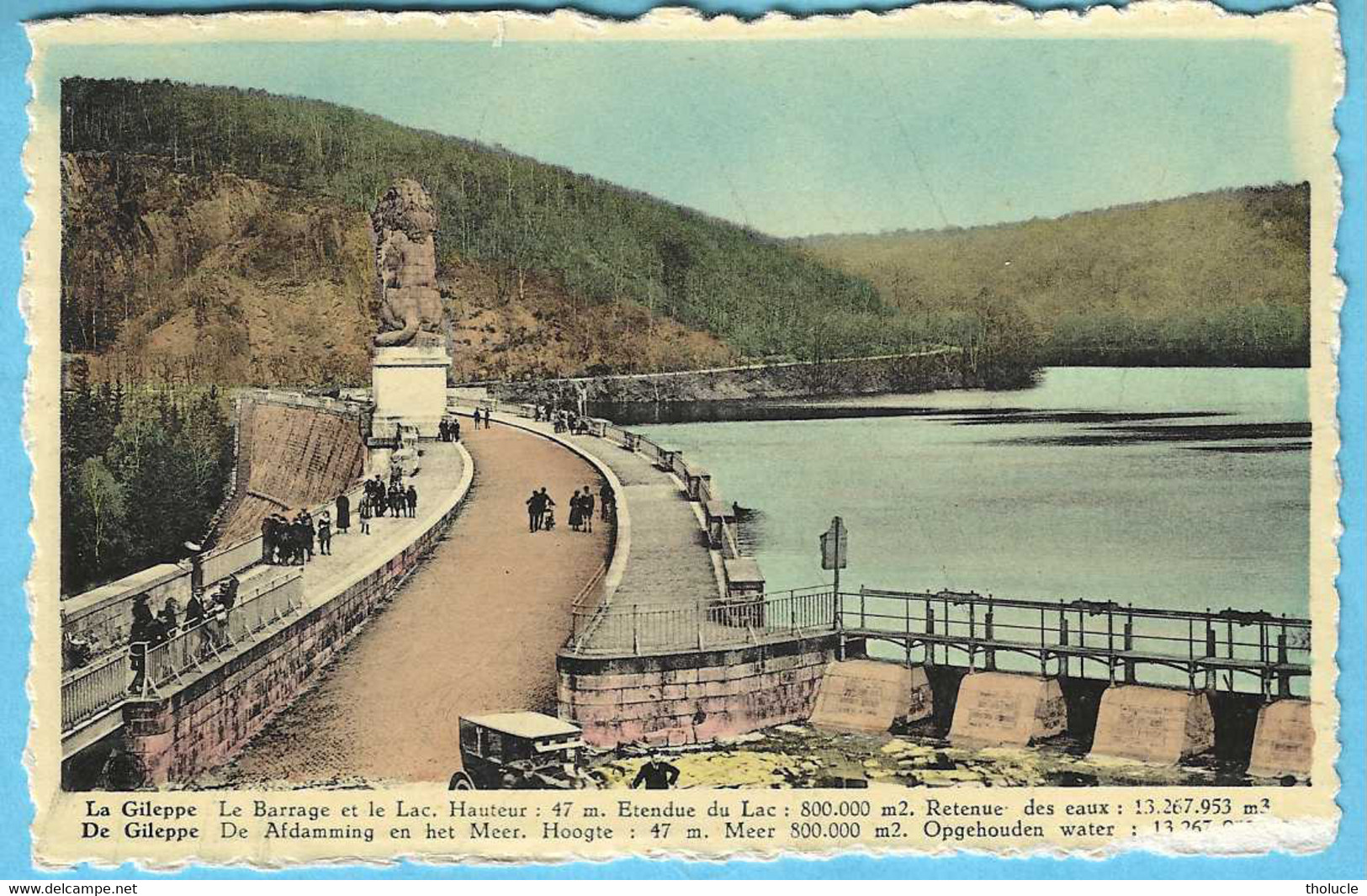 Barrage De La Gileppe-Jalhay-Baelen-+/-1920- Construit Sous Le Règne De Léopold II Roi Des Belges-Phototypie A.Dohmen - Gileppe (Stuwdam)