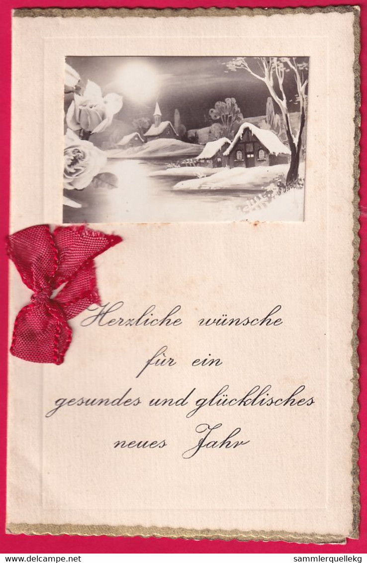 Prägekarte Aufklappbare Um Ca 1920/1930, Herzliche Wünsche Für Ein Gesundes Und Glückliches Neues Jahr - New Year