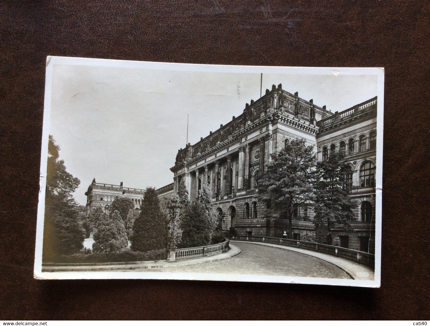 VINTAGE POSTCARD - BERLIN - CHARLOTTEMBURG -  ANNULLO TARGHETTA CON SVASTICA NAZISTA  - 12/5/36 - Nord