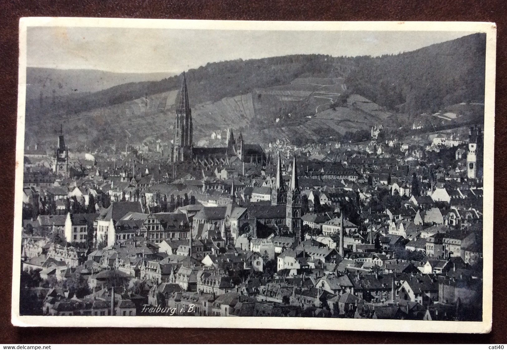 VINTAGE POSTCARD - FREIBURG  -  ANNULLO TARGHETTA INTERNATIONALE MESSE  25/7/38 - Nord