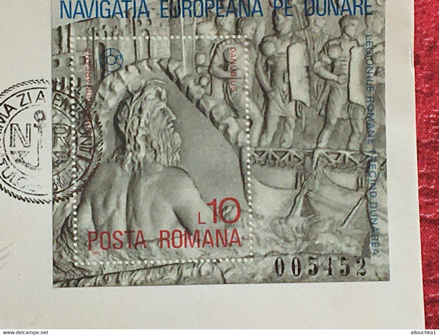 Ștampilă Bloc România Navigatia Europeană Pe Dunare Danubius Marcophilia Timbru Simbol 10€ Posta Romana-☛First Day Co-☛ - Storia Postale