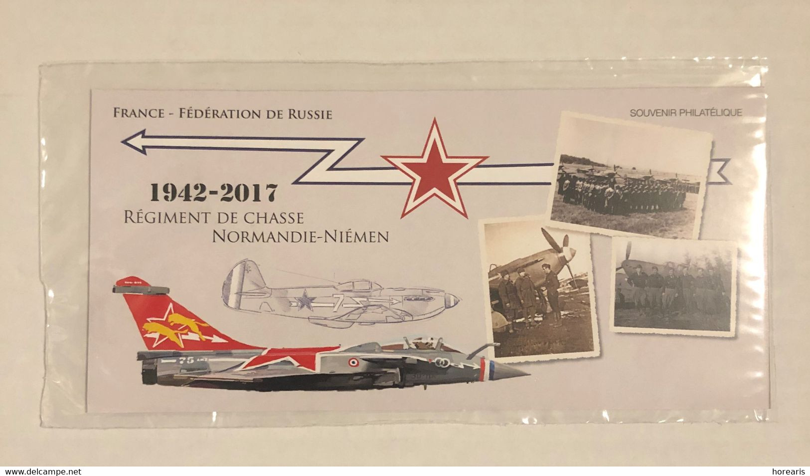 France - 2017 - Regiment De Chasse Normandie-Niemen - 1942-2017 - France - Federation De Russie - NEUF++ Sous Blister - Souvenir Blocks & Sheetlets