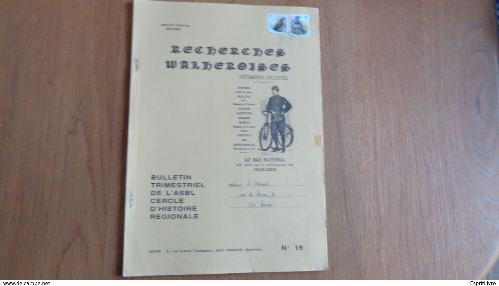 RECHERCHES WALHEROISES N° 19 Régionalisme Onhaye Serville Croix Chapelles Falaën Pasquador Brigands Meuse Ostemerée - België