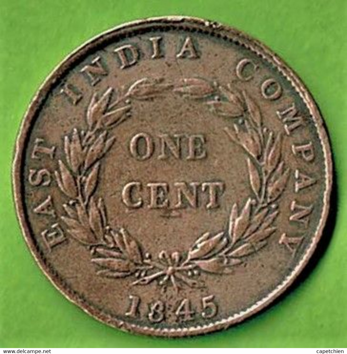 EAST INDIA COMPANY / 1845 - Commerce Extérieur, Essais, Contremarques Et Surfrappes