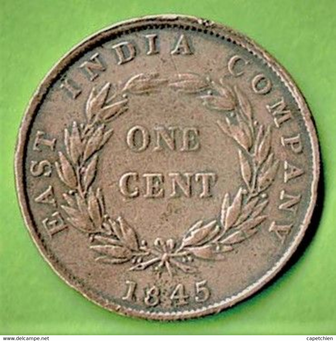 EAST INDIA COMPANY / 1845 - Commerce Extérieur, Essais, Contremarques Et Surfrappes