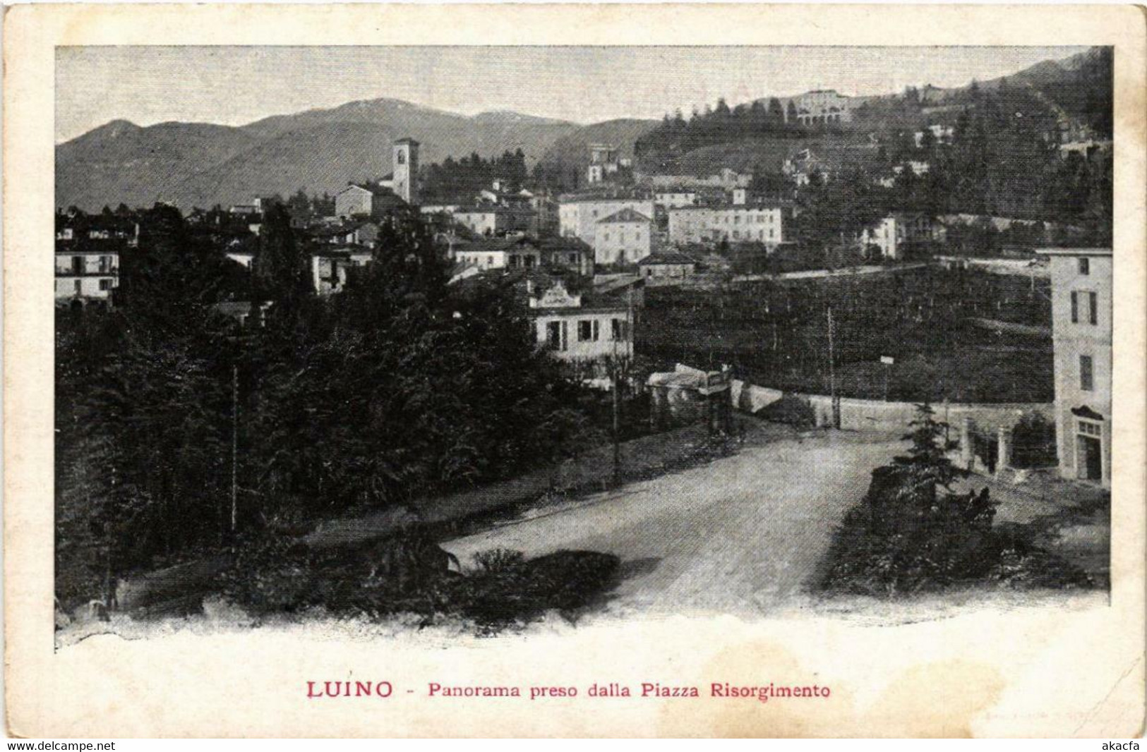 CPA AK LUINO Panorama Preso Dalla Piazza Risorgimento ITALY (498571) - Luino
