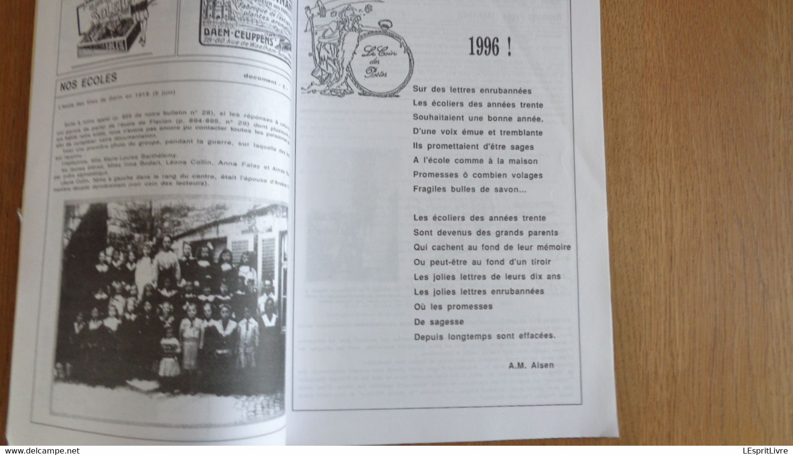 RECHERCHES WALHEROISES N° 30 Régionalisme Onhaye Histoire Serville Soldat Français Sommière Légendes Contes Meuse Gérin - België