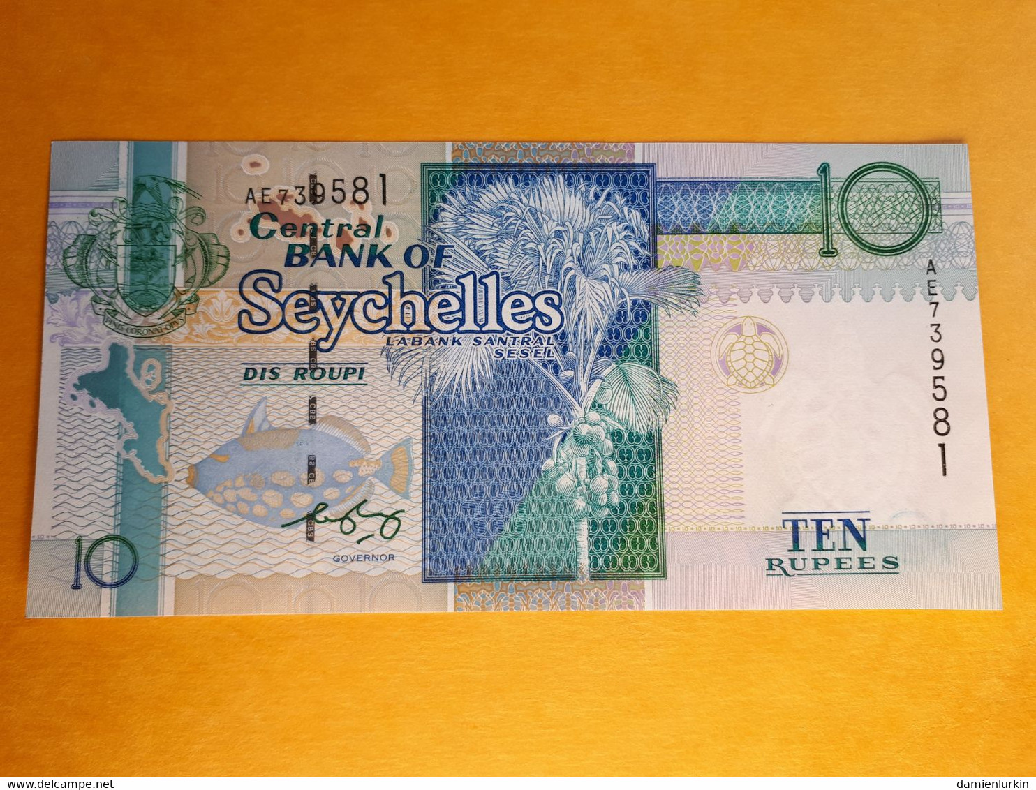 SEYCHELLES 10 RUPEES 1998 LENG UNC - Seychellen