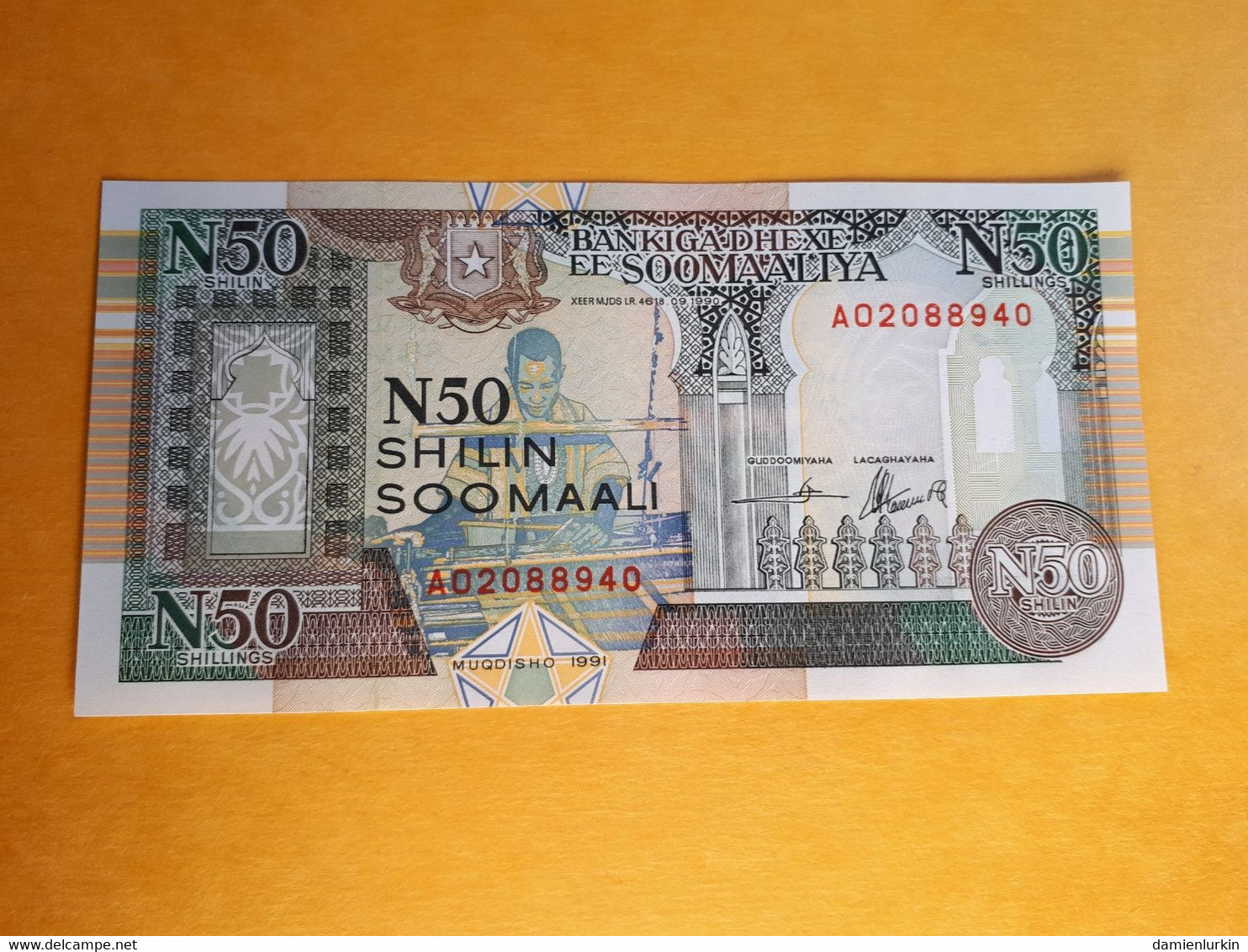 SOMALIE 50N SHILLINGS 1991 UNC - Somalie