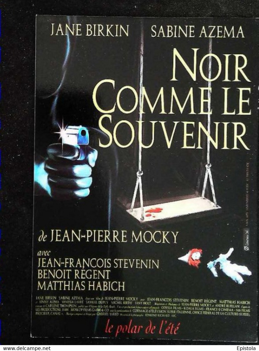 ►  Carte Affiche    Noir Comme Le Souvenir Jane Birkin Sabine Azema  Escarpolette  Balançoire Poupée Doll - Affiches Sur Carte