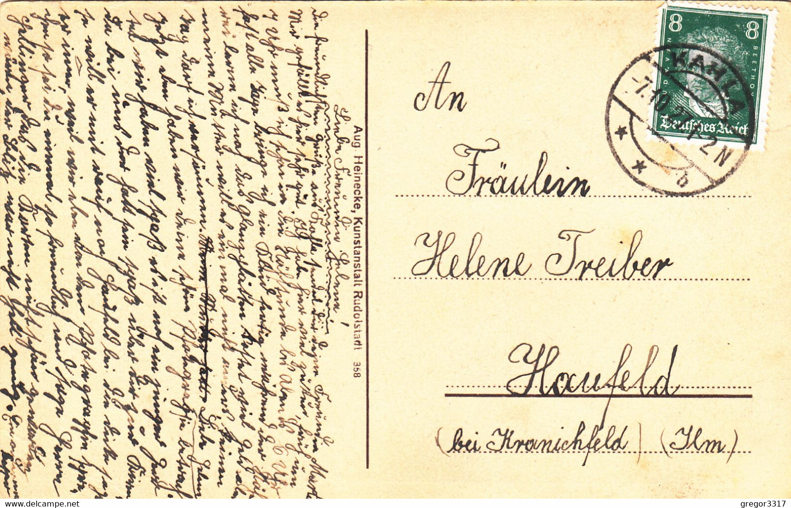 8708) LEUCHTENBURG Bei KAHLE - Tolle Sehr Alte AK 7.10.1927 ! - Kahla