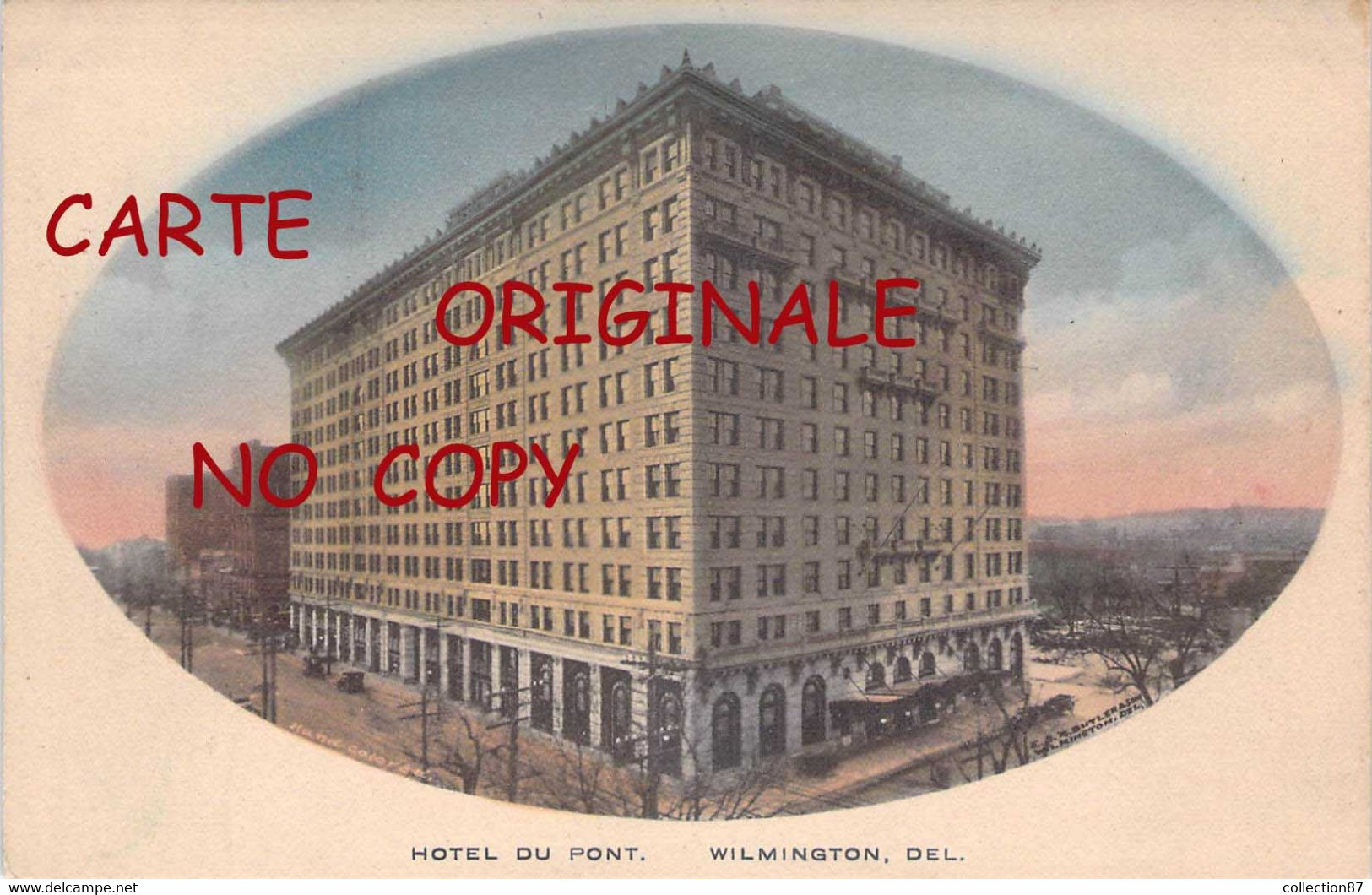 USA ☺♦♦ DE - WILMINGTON < HOTEL Du PONT - POSTCARD DATED 1913 - Wilmington