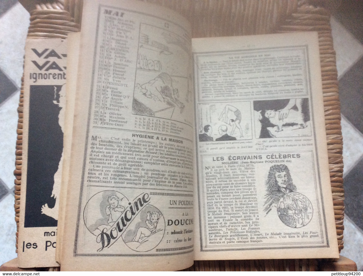 ALMANACH FRANÇOIS 1934  Pharmacie  CHARLES DUEZ  Cambrai  NORD - Otros & Sin Clasificación