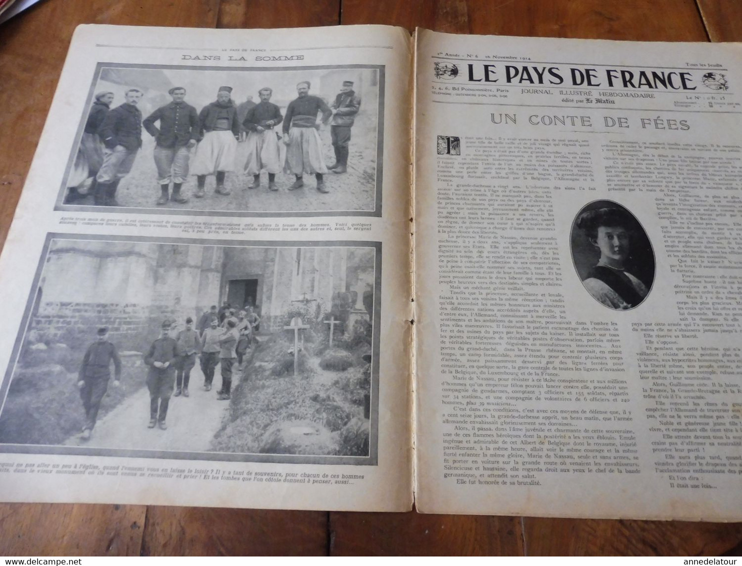 1914 N°6 LE PAYS DE FRANCE- Cyclistes Belges; Soldats (Zouaves, Aviateurs, Sénégalais ,Indiens, British); La Popote; Etc - Französisch