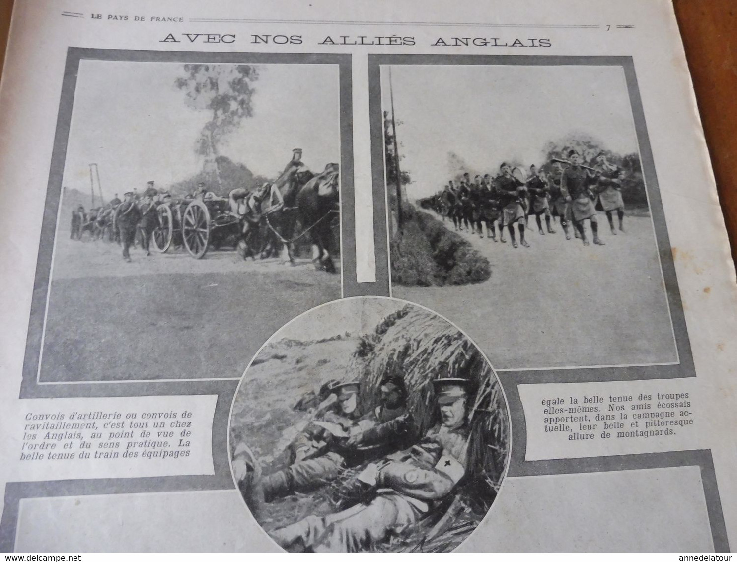 1914 N°6 LE PAYS DE FRANCE- Cyclistes belges; Soldats (Zouaves, aviateurs, Sénégalais ,Indiens, British); La popote; Etc