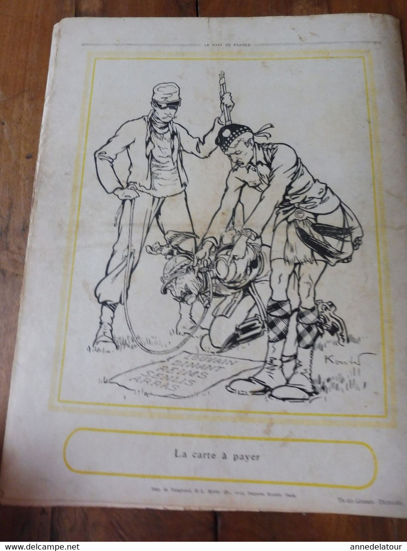 1914 N°6 LE PAYS DE FRANCE- Cyclistes belges; Soldats (Zouaves, aviateurs, Sénégalais ,Indiens, British); La popote; Etc