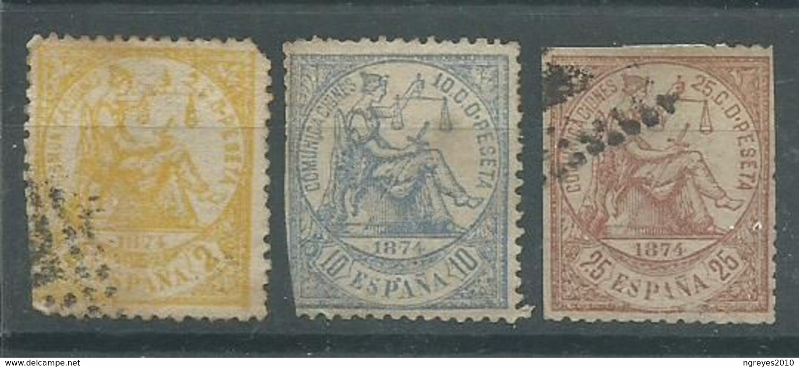 210040453  ESPAÑA.  EDIFIL  Nº   143/145/147 - Used Stamps