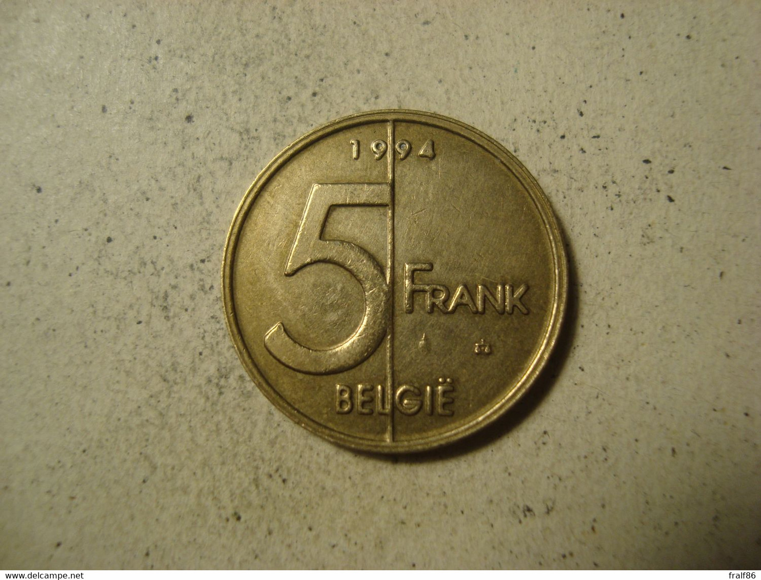 MONNAIE BELGIQUE 5 FRANCS 1994 ( En Néerlandais ) - 5 Francs