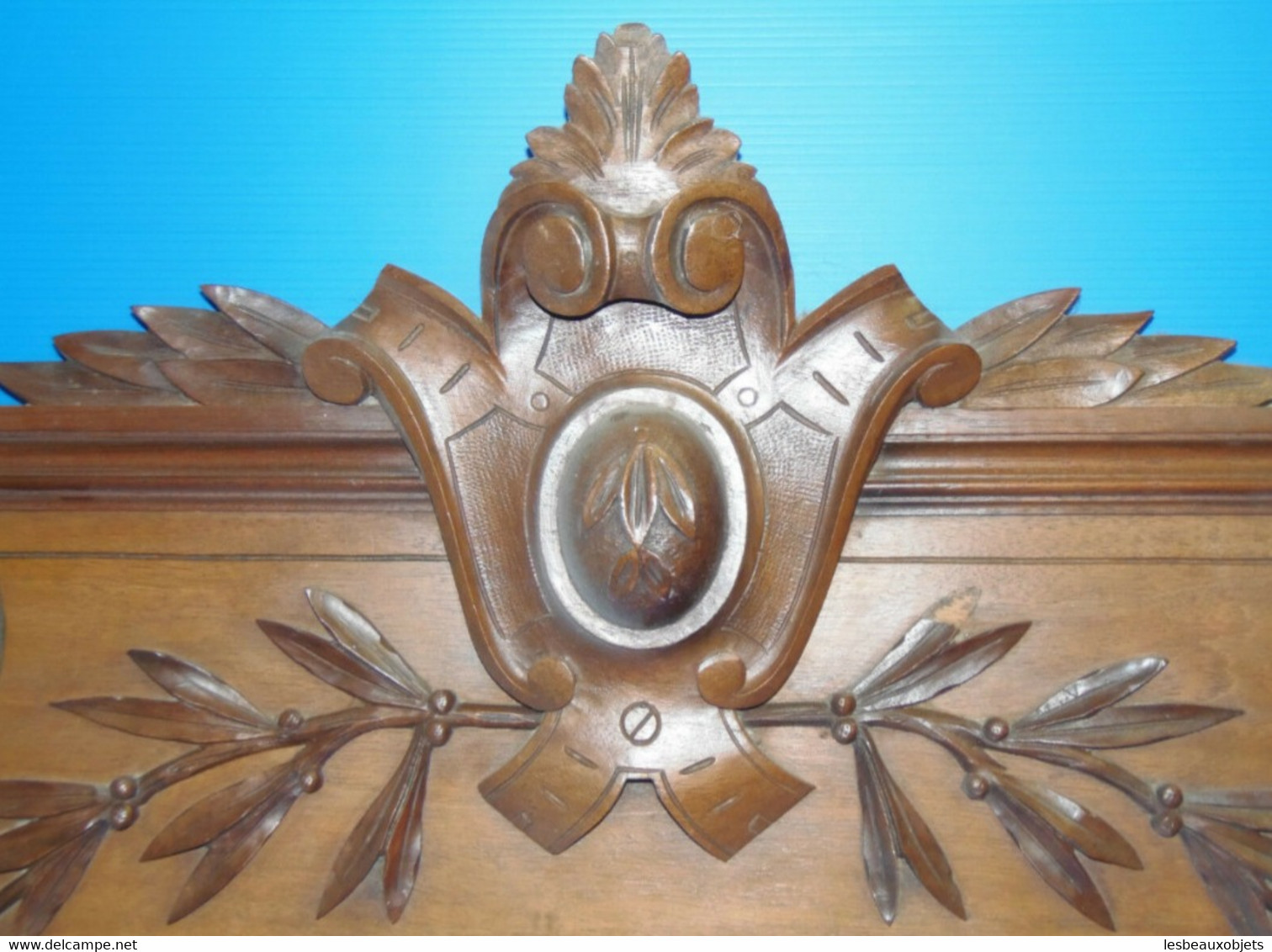 JOLI FRONTON XIXe NOYER MASSIF Pour DECO PORTE ANCIENNE Jus De Grenier Meuble - Autres & Non Classés