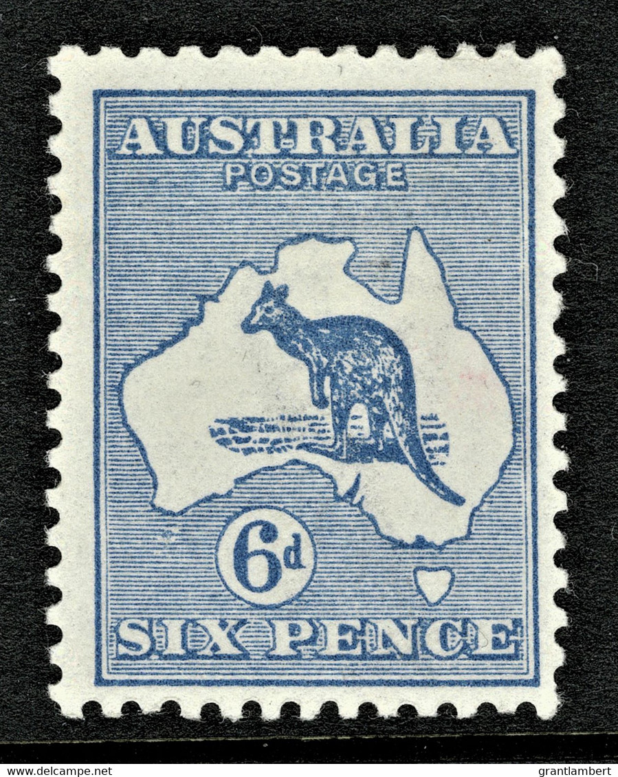 Australia 1915 Kangaroo 6d Blue Die II 3rd Watermark MH - Listed Variety - Ungebraucht