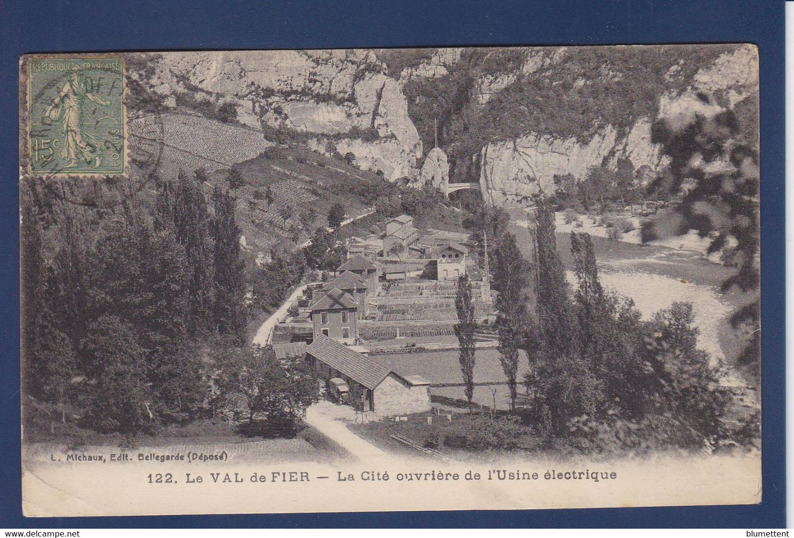 CPA [74] Haute Savoie > Rumilly Circulé Le Val De Fier Usine électrique - Rumilly