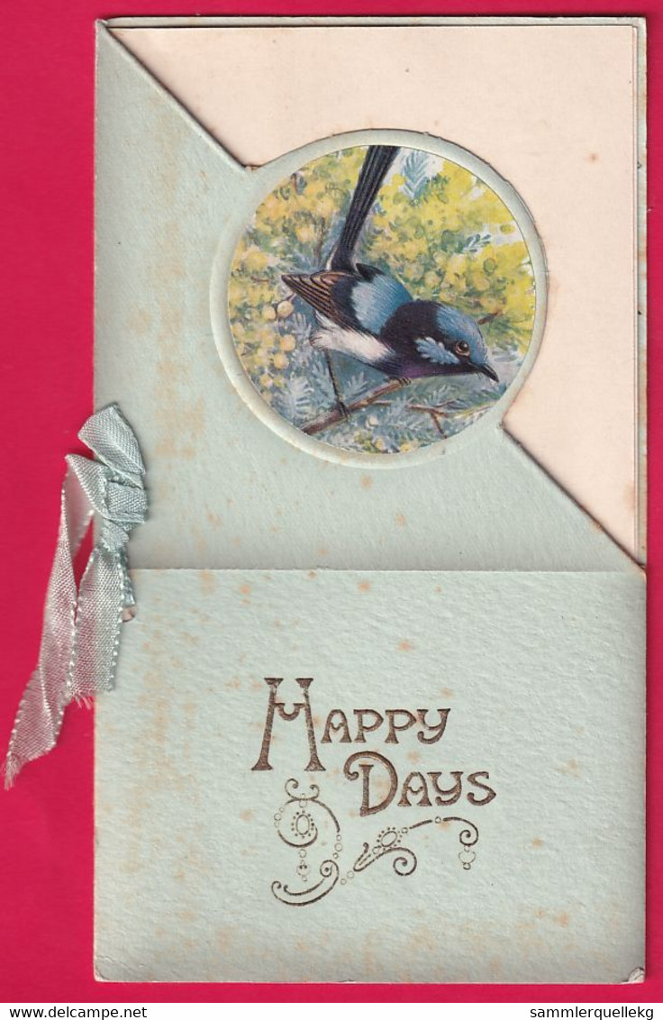 Prägekarte Aufklappbare, Happy Days Christmas - Autres & Non Classés