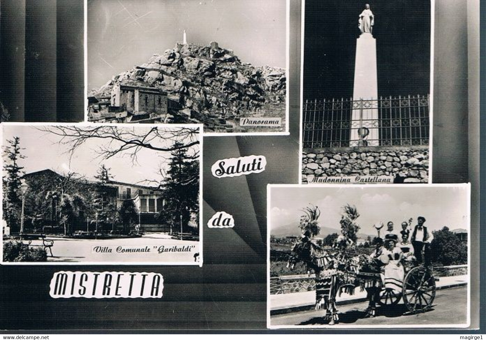 B4721 - Messina, Saluti Da Mistretta 4 Vedute, Viaggiata 1971, F. G. - Messina