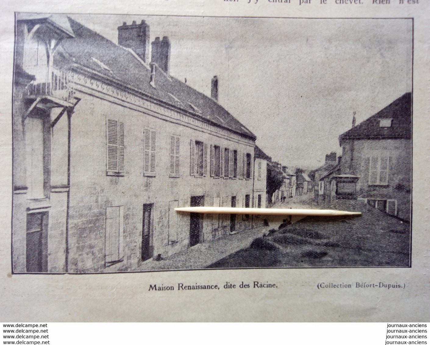 1910 RACINE À LA LA FERTÉ MILON - L'ÉGLISE - LA MAISON NATALE - RUINES DU CHATEAU