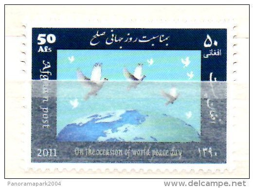 Afghanistan 2011 World Peace Day Paix Frieden Colombe Dove Friendenstaube Oiseau Vogel Bird - Afghanistan