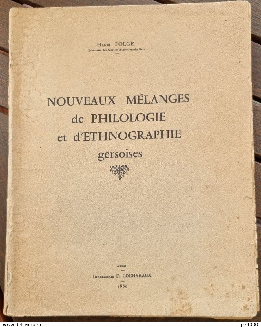 POLGE Henri: NOUVEAUX MELANGES DE PHILOLOGIE ET D ETHNOGRAPHIE GERSOISE (languedoc) - Languedoc-Roussillon