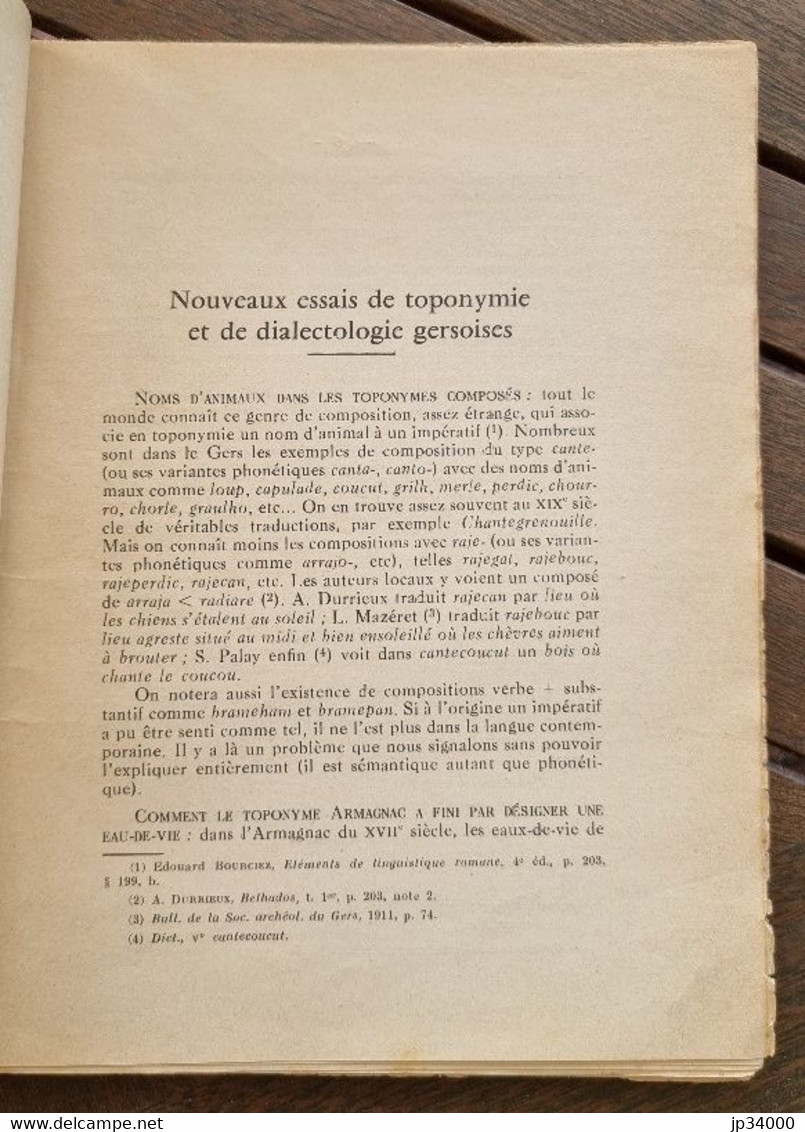 POLGE Henri: NOUVEAUX MELANGES DE PHILOLOGIE ET D ETHNOGRAPHIE GERSOISE (languedoc) - Languedoc-Roussillon