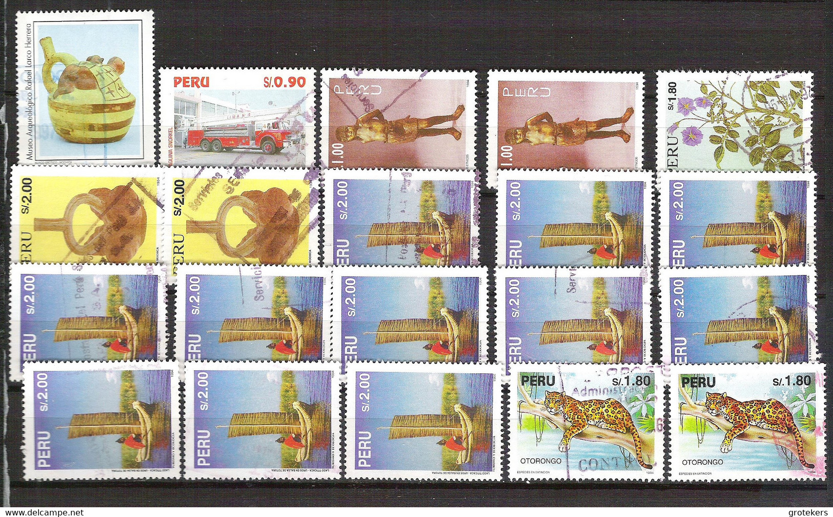 PERU Small Collection Nearly All Cancelled.Many Better Values - Peru