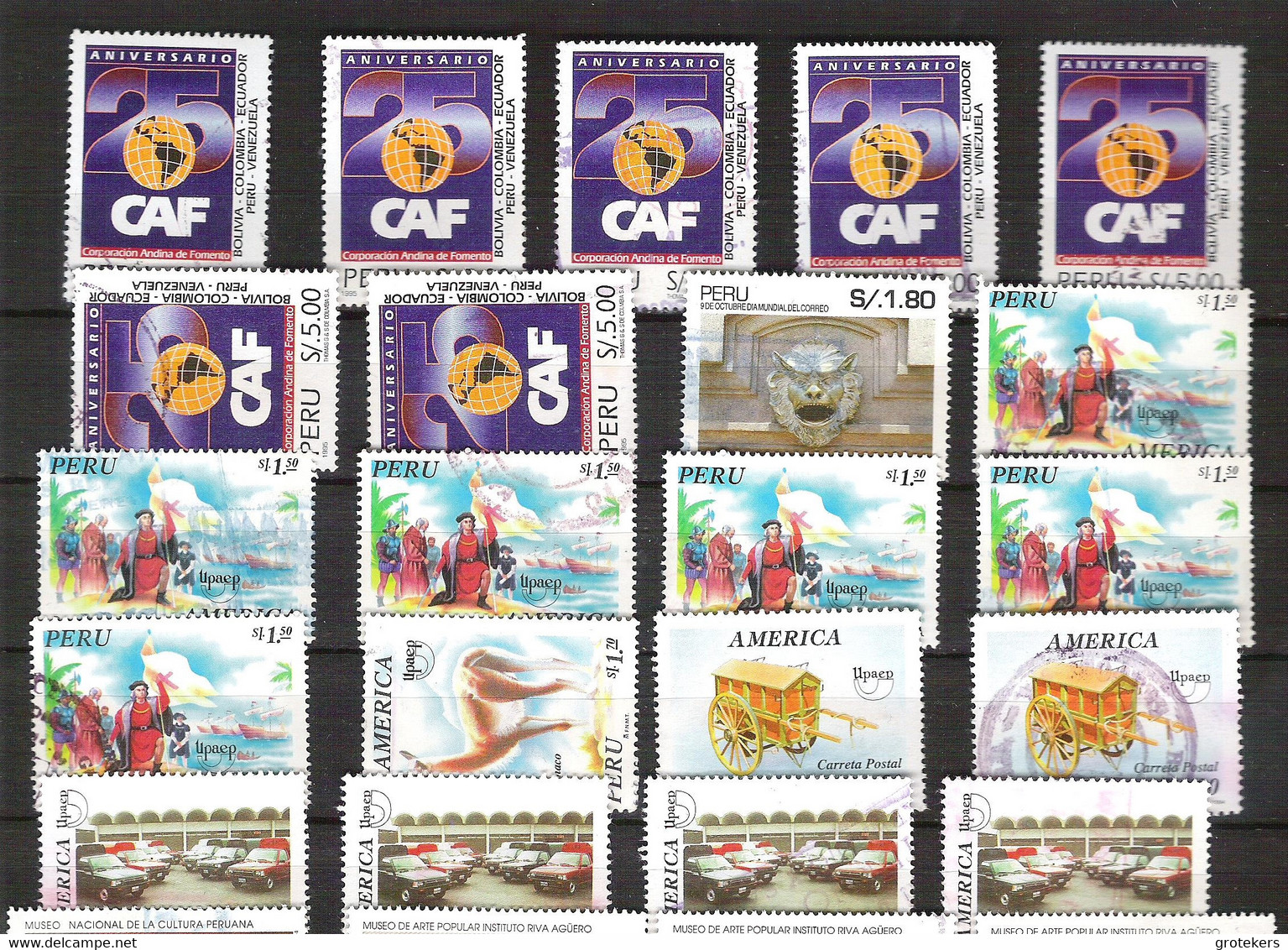 PERU Small Collection Nearly All Cancelled.Many Better Values - Peru