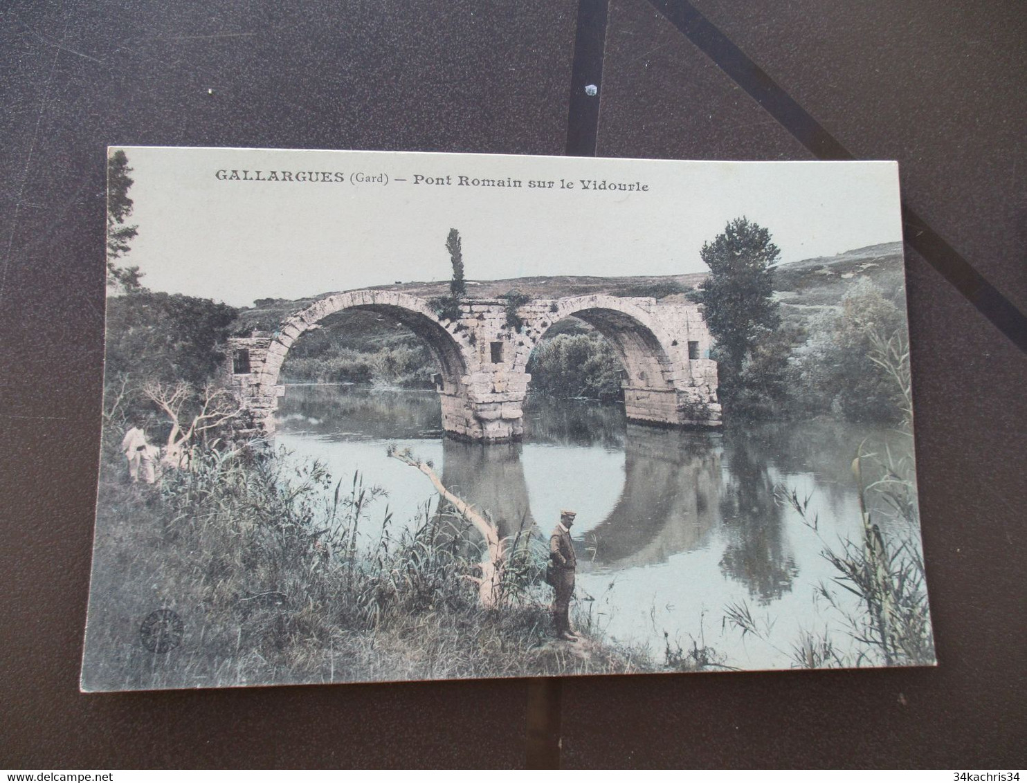 CPA 30 Gard Gallargues Pont Romain Sur Le Virdoule - Gallargues-le-Montueux