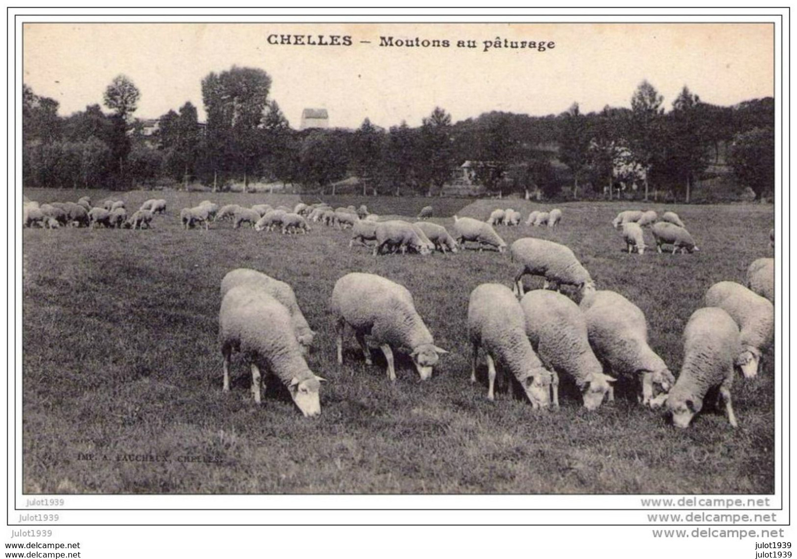 CHELLES ..-- 5  CARTES Anciennes De  CHELLES ..-- 77 . SEINE ET MARNE ..-- SCENES CHAMPETRES . - Chelles