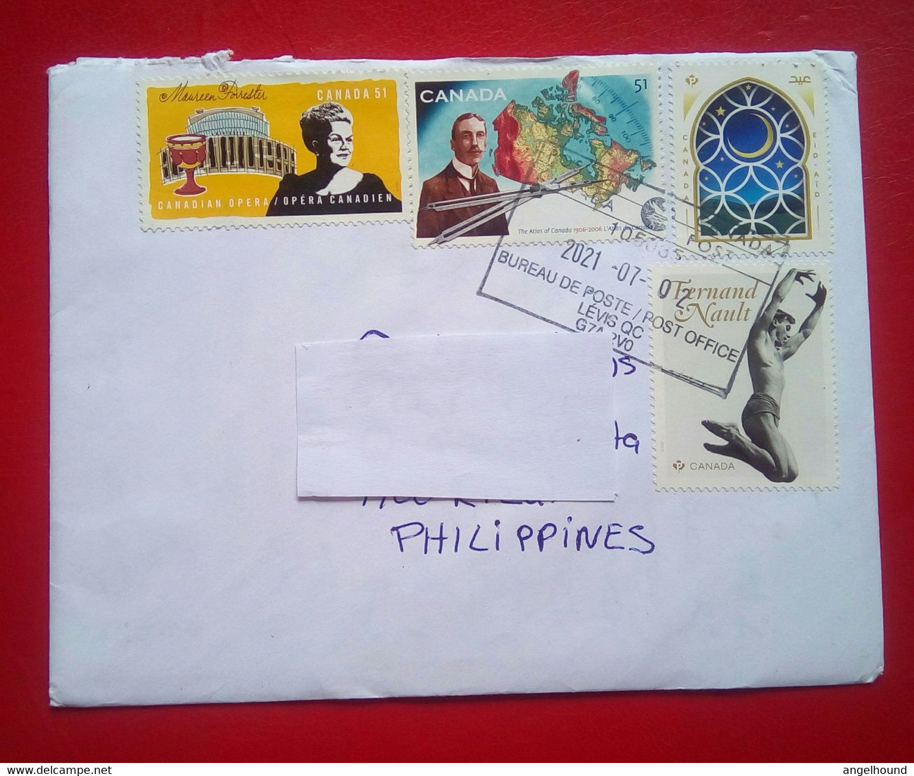 Cover From Canada To Philippines - Briefe U. Dokumente