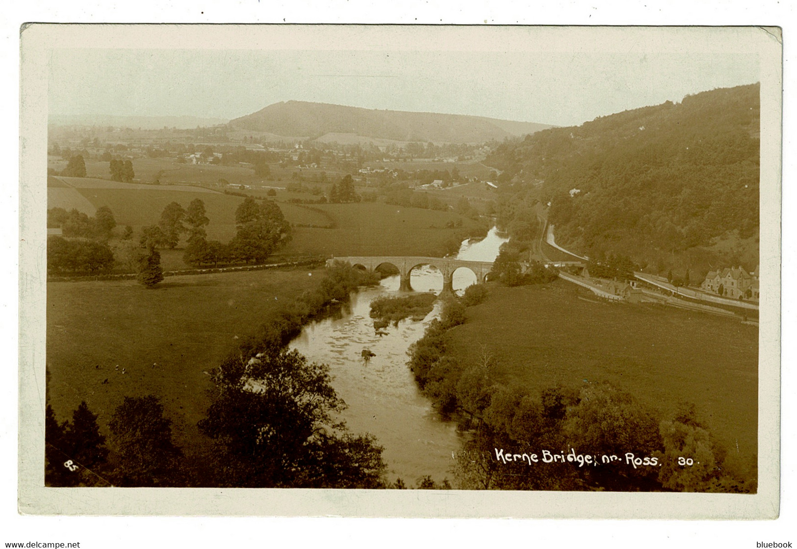 Ref 1495 - Early Real Photo Postcard - Kerne Bridge Near Ross-on-Wye Herefordshire - Herefordshire