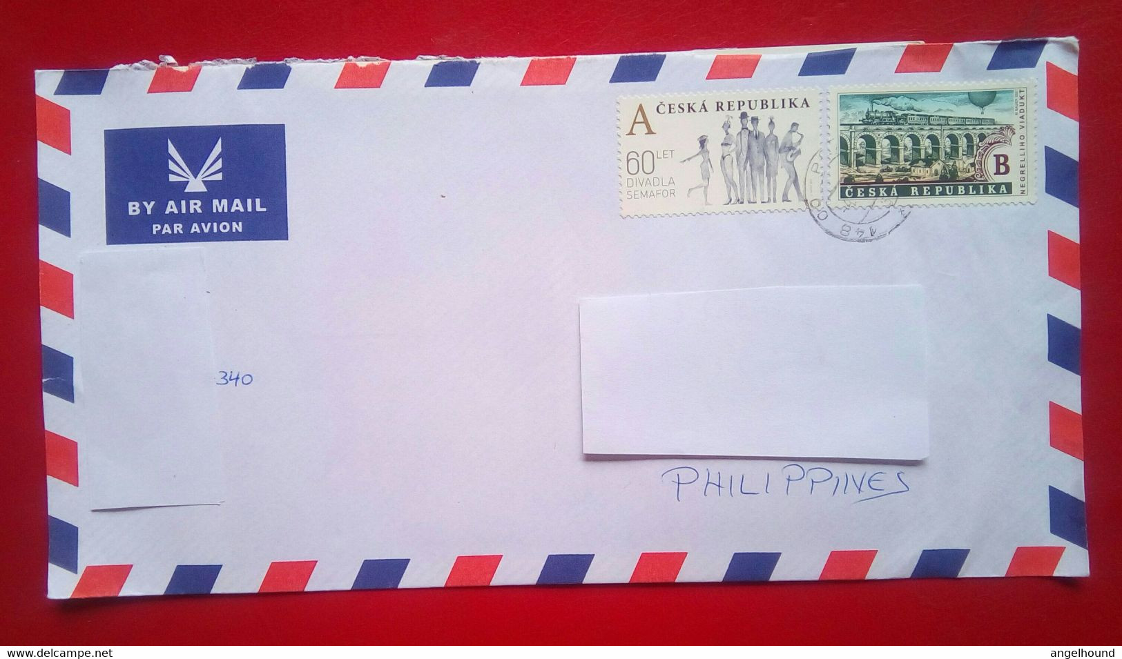 Cover From Czech Republic To Philippines - Cartas & Documentos