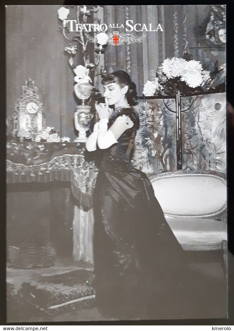 Maria Callas Carte Postale - Publicité