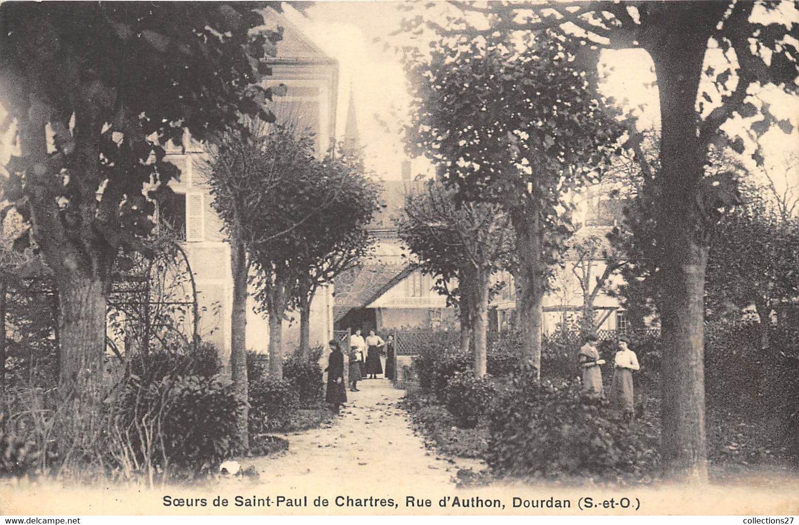 91-DOURDAN- SOEURS DE SAINT-PAUL DE CHARTRES, RUE D'AUTHON - Dourdan