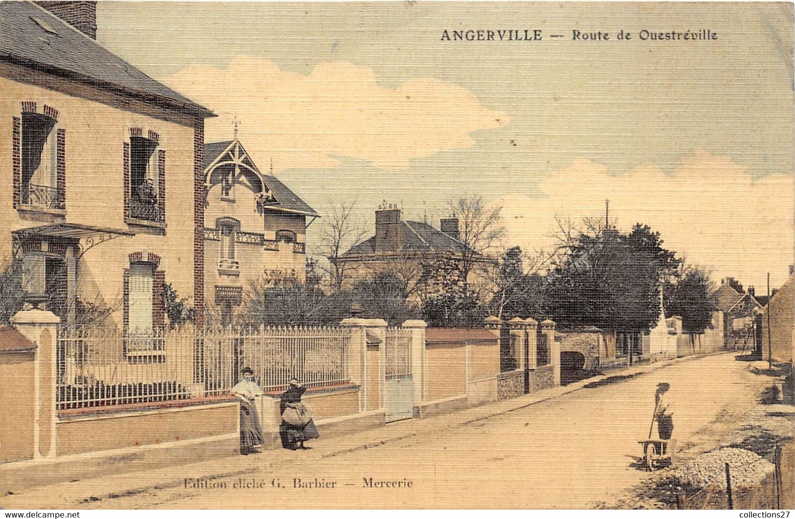 91-ANGERVILLE- ROUTE DE OUESTREVILLE - Angerville
