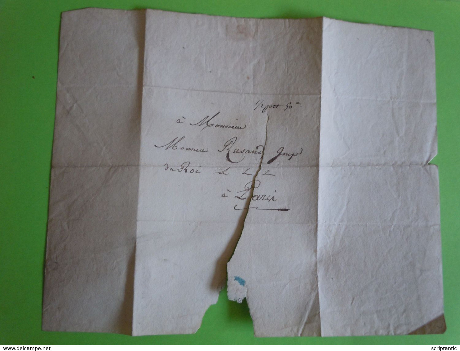 Lettre Autographe Louis FAUCHE-BOREL (1762-1829) ROYALISTE 1820 RESTAURATION - Historische Personen