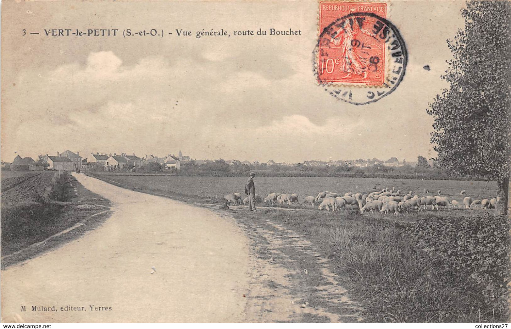 91-VERT-LE-PETIT- VUE GENERALE , ROUTE DU BOUCHET - Vert-le-Petit