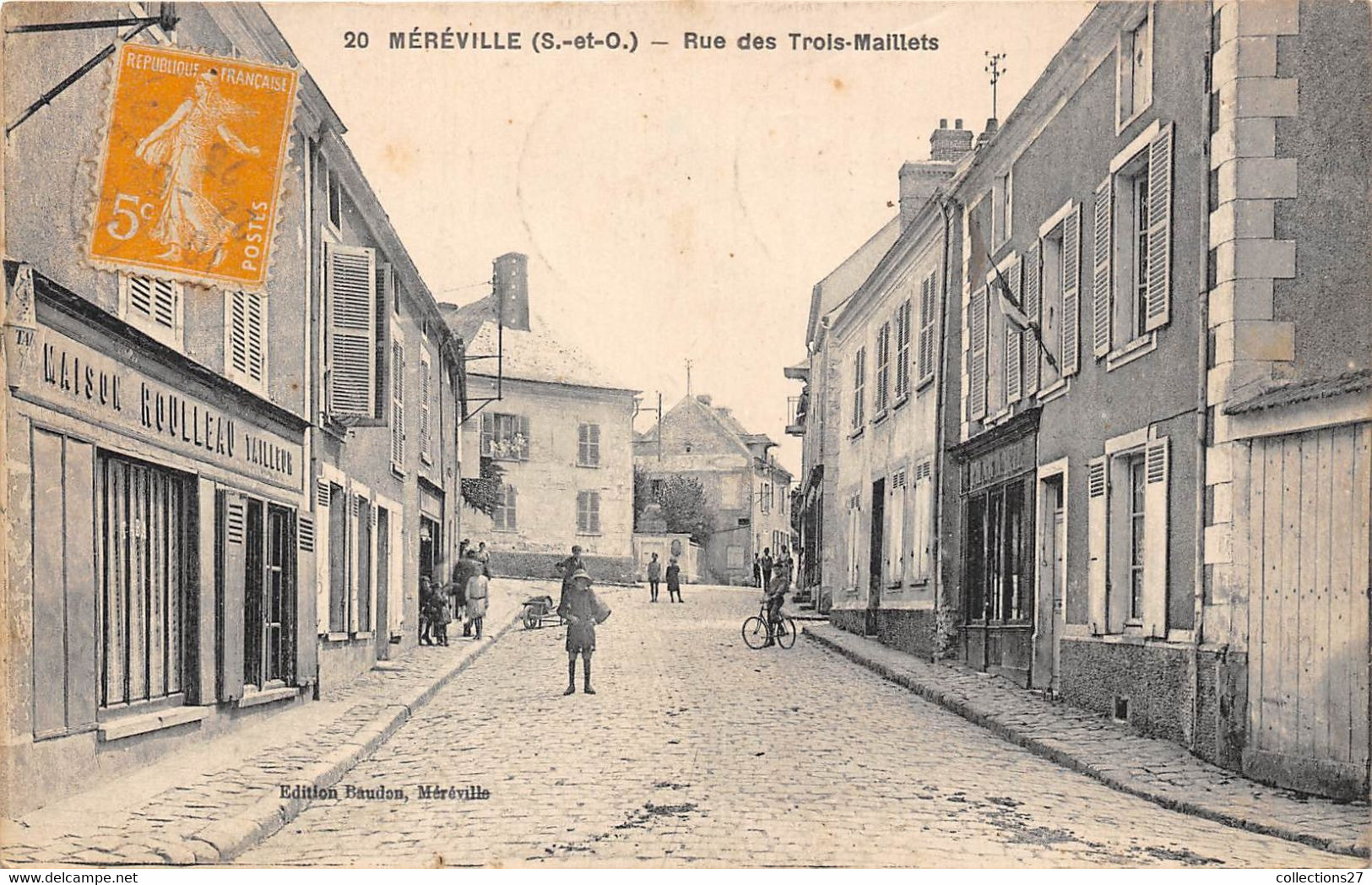 91-MEREVILLE- RUE DES TROIS-MAILLETS - Mereville