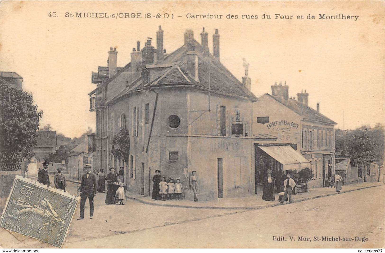 91-SAINT-MICHEL-SOUS-ORGE- CARREFOUR DES RUES DU FOUR ET DE MONTLHERY - Saint Michel Sur Orge